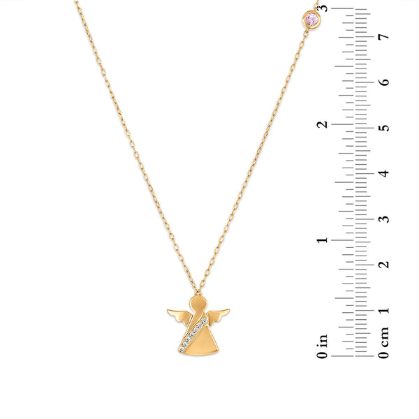 LoveSong EcoLove Diamond Accent Angel Pendant