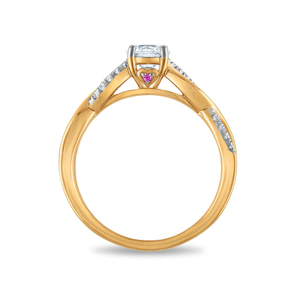 LoveSong EcoLove 3/4 CTW Lab Grown Diamond Bridal Set in 10KT Yellow Gold