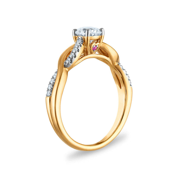 LoveSong EcoLove 3/4 CTW Lab Grown Diamond Bridal Set in 10KT Yellow Gold