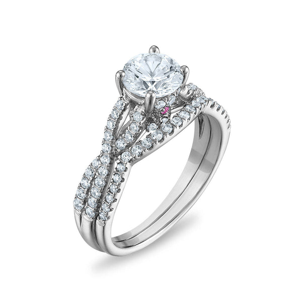 LoveSong EcoLove 1-1/2 CTW Lab Grown Diamond Infinity Bridal Set in 10KT White Gold