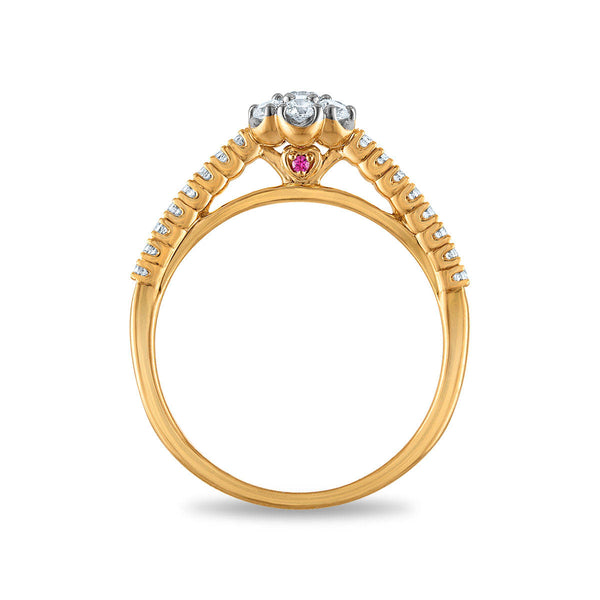 LoveSong EcoLove 1/2 CTW Lab Grown Diamond Bridal Set in 10KT Yellow Gold