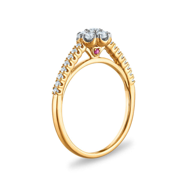 LoveSong EcoLove 1/2 CTW Lab Grown Diamond Bridal Set in 10KT Yellow Gold