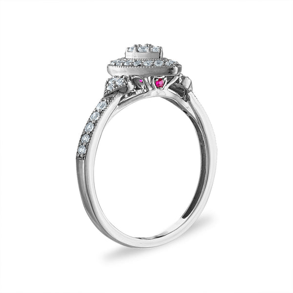 LoveSong EcoLove 3/8 CTW Lab Grown Diamond Promise Ring in 10KT White Gold