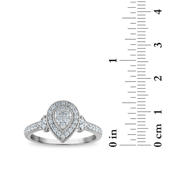 LoveSong EcoLove 3/8 CTW Lab Grown Diamond Promise Ring in 10KT White Gold