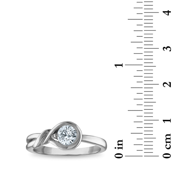 LoveSong EcoLove 1/4 CTW Lab Grown Diamond Promise Ring in 10KT White Gold