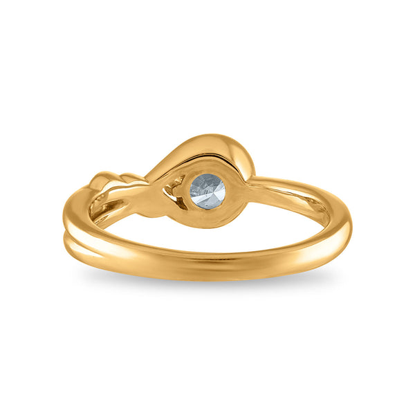 LoveSong EcoLove 1/4 CTW Lab Grown Diamond Infinity Ring in 10KT Yellow Gold