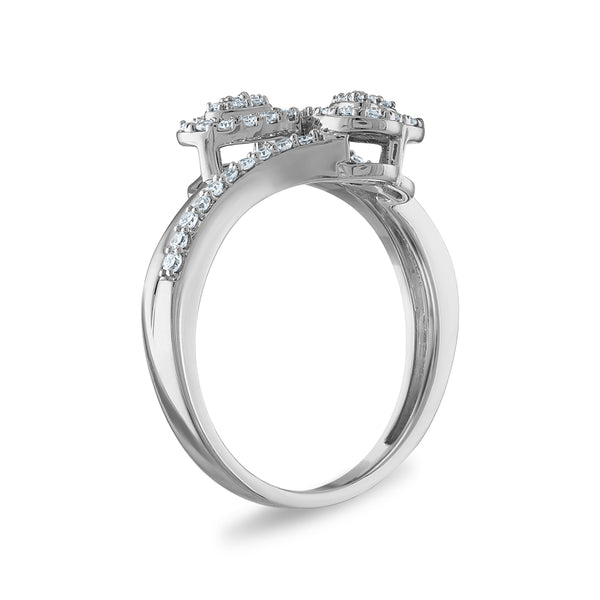 LoveSong 1/3 CTW Lab Grown Diamond Promise Ring in 10KT White Gold