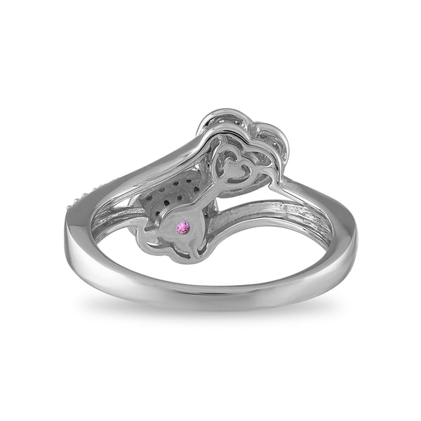 LoveSong 1/3 CTW Lab Grown Diamond Promise Ring in 10KT White Gold