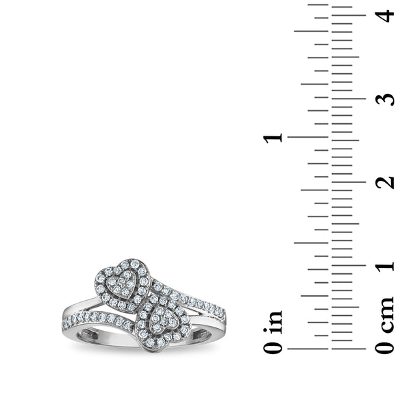 LoveSong 1/3 CTW Lab Grown Diamond Promise Ring in 10KT White Gold