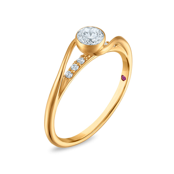 LoveSong EcoLove 1/2 CTW Lab Grown Diamond Promise Ring in 10KT Yellow Gold