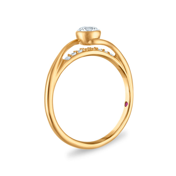 LoveSong EcoLove 1/2 CTW Lab Grown Diamond Promise Ring in 10KT Yellow Gold