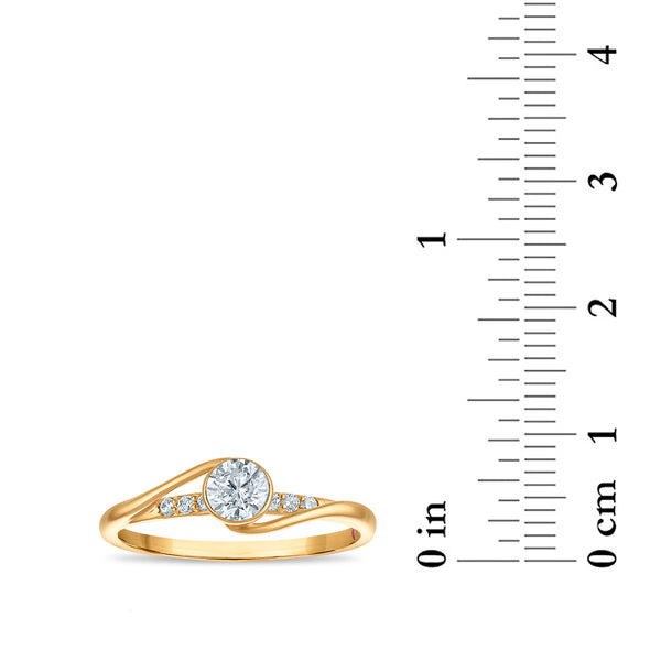 LoveSong EcoLove 1/2 CTW Lab Grown Diamond Promise Ring in 10KT Yellow Gold