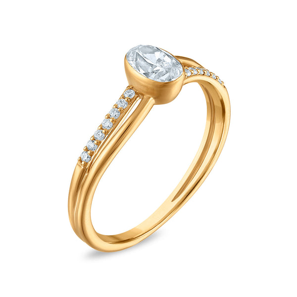 LoveSong EcoLove 1/2 CTW Lab Grown Diamond Promise Ring in 10KT Yellow Gold