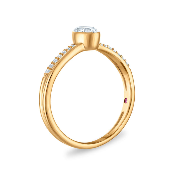 LoveSong EcoLove 1/2 CTW Lab Grown Diamond Promise Ring in 10KT Yellow Gold