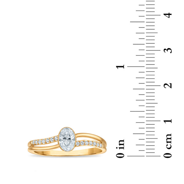 LoveSong EcoLove 1/2 CTW Lab Grown Diamond Promise Ring in 10KT Yellow Gold