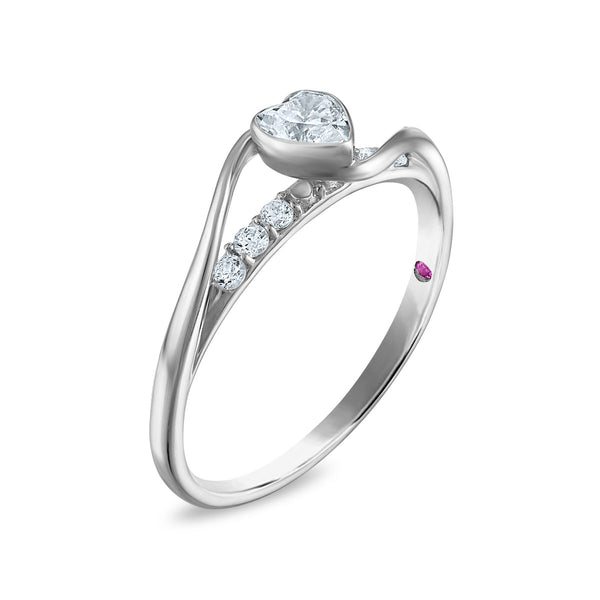 LoveSong EcoLove 3/8 CTW Lab Grown Diamond Promise Ring in 10KT White Gold