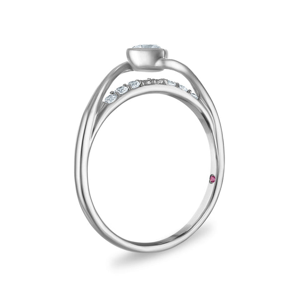 LoveSong EcoLove 3/8 CTW Lab Grown Diamond Promise Ring in 10KT White Gold