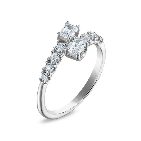 LoveSong EcoLove 3/4 CTW Lab Grown Diamond Promise Ring in 10KT White Gold