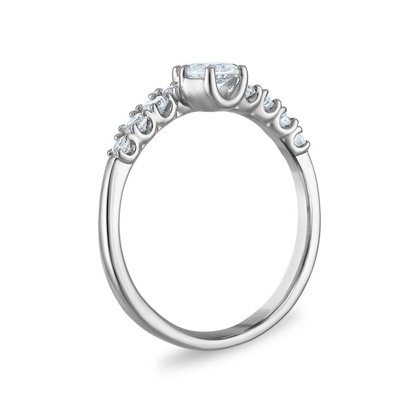 LoveSong EcoLove 3/4 CTW Lab Grown Diamond Promise Ring in 10KT White Gold