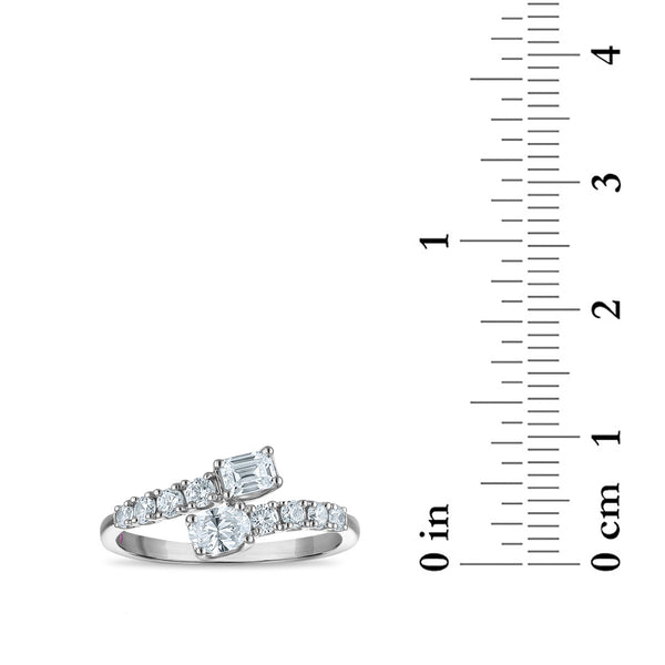 LoveSong EcoLove 3/4 CTW Lab Grown Diamond Promise Ring in 10KT White Gold