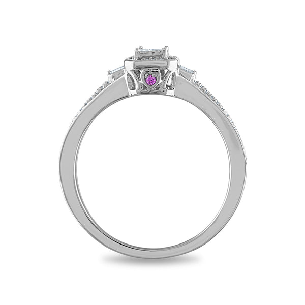 LoveSong 1/4 CTW Diamond Promise Ring in 10KT White Gold