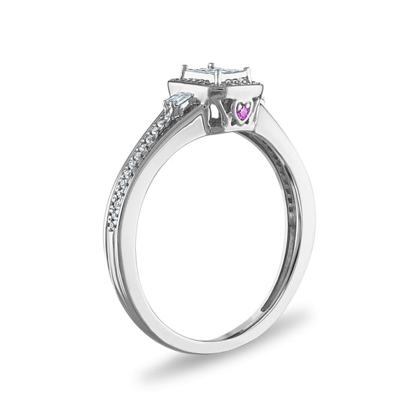 LoveSong 1/4 CTW Diamond Promise Ring in 10KT White Gold