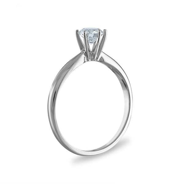 EcoLove 1/2 CTW Lab Grown Diamond Solitaire Engagement Ring in 14KT White Gold