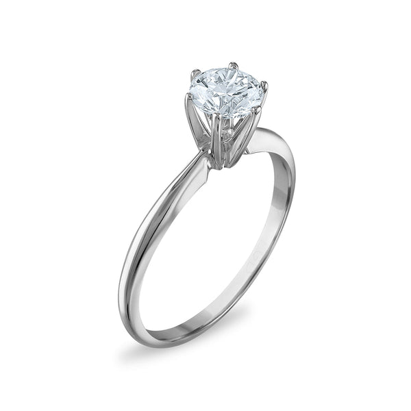 EcoLove 3/4 CTW Lab Grown Diamond Solitaire Engagement Ring in 14KT White Gold