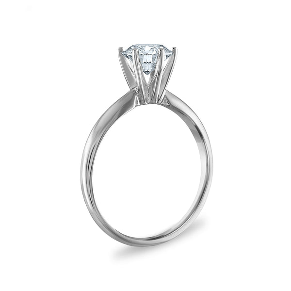 EcoLove 1 CTW Lab Grown Diamond Solitaire Engagement Ring in 14KT White Gold