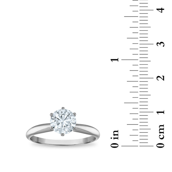 EcoLove 1 CTW Lab Grown Diamond Solitaire Engagement Ring in 14KT White Gold