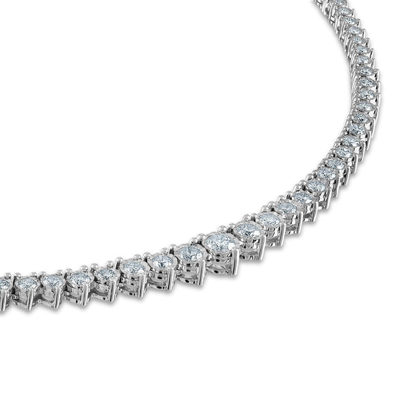 3 CTW Diamond 18-inch Tennis Necklace in 14KT White Gold