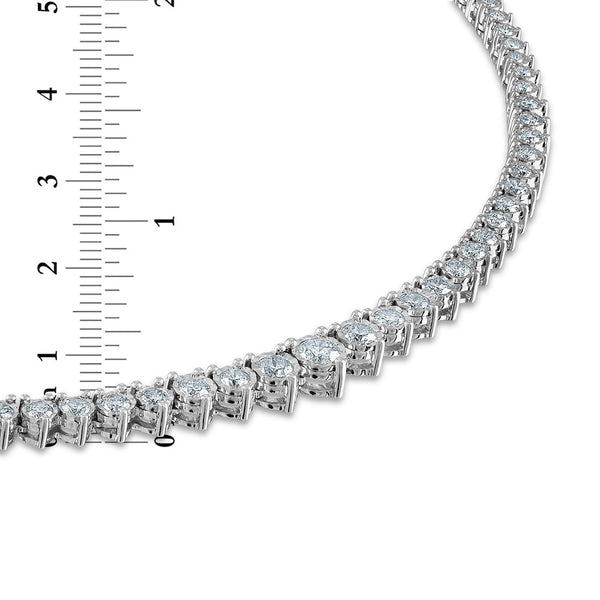 3 CTW Diamond 18-inch Tennis Necklace in 14KT White Gold