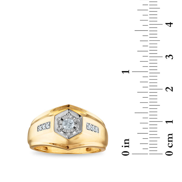 1/4 CTW Diamond Ring in 10KT Yellow Gold