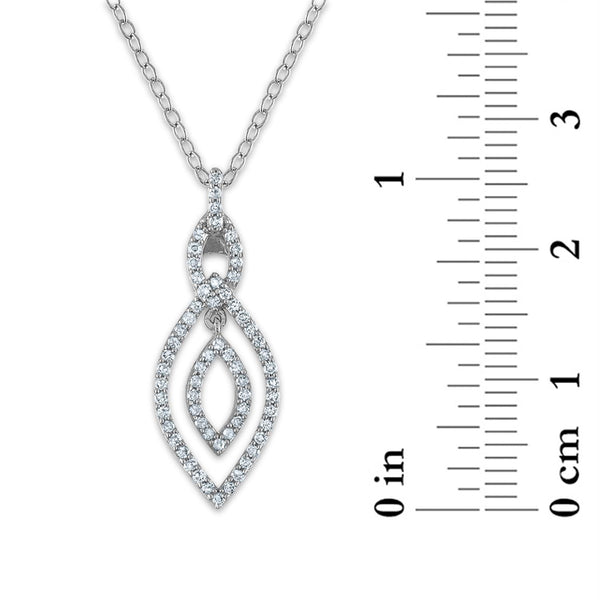 1/4 CTW Diamond 18-inch Pendant in Sterling Silver