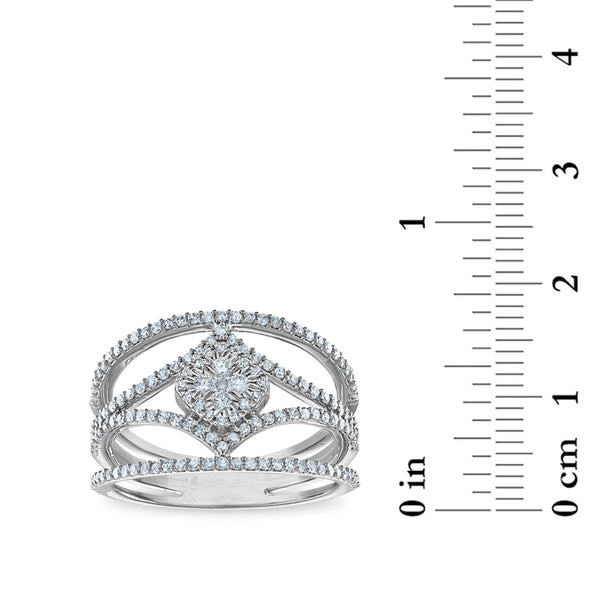 5/8 CTW Diamond Fashion Ring in 10KT White Gold