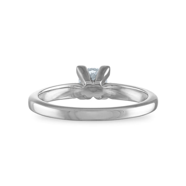 Signature Certificate EcoLove 3/4 CTW Princess Cut Lab Grown Diamond Solitaire Engagement Ring in 14KT White Gold