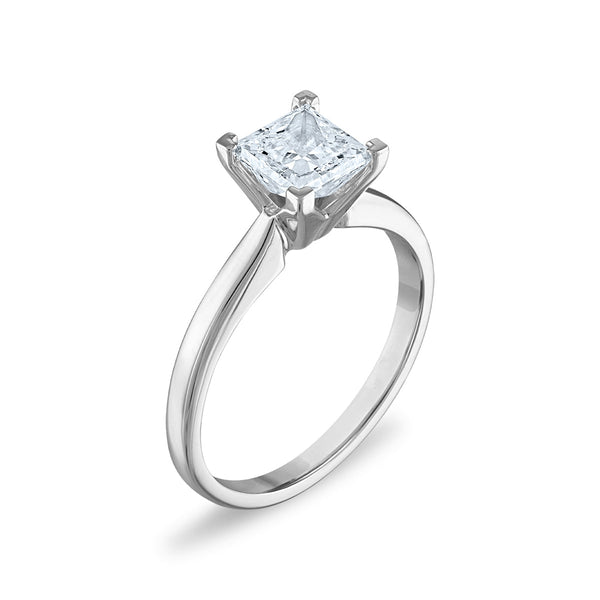 Signature Certificate EcoLove 1 1/4 CTW Princess Cut Lab Grown Diamond Solitaire Engagement Ring in 14KT White Gold