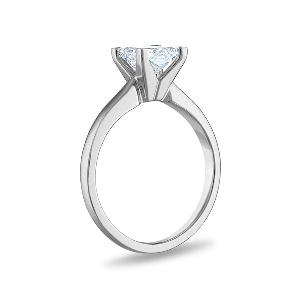 Signature Certificate EcoLove 1 1/4 CTW Princess Cut Lab Grown Diamond Solitaire Engagement Ring in 14KT White Gold