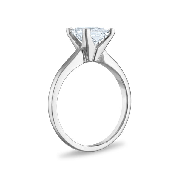 Signature Certificate EcoLove 1 1/2 CTW Princess Cut Lab Grown Diamond Solitaire Engagement Ring in 14KT White Gold