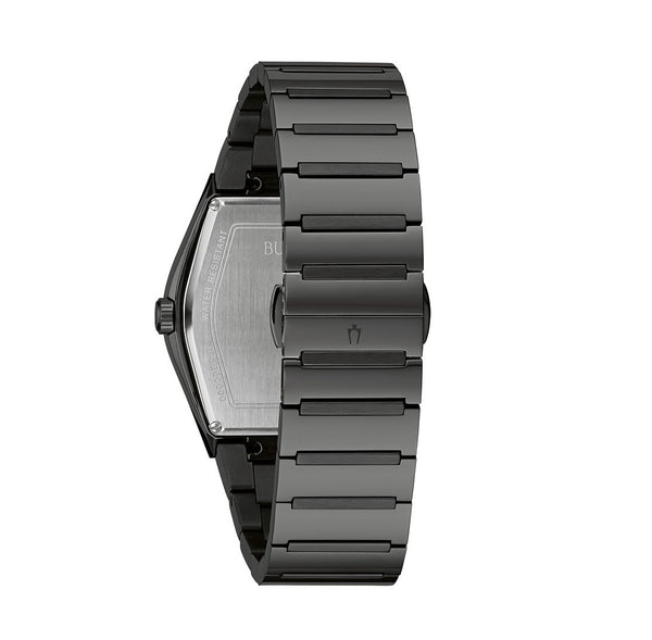 Bulova Modern Gemini Watch with 40MM Diamond Dial and Black Stainless Steel Bracelet. 98D177