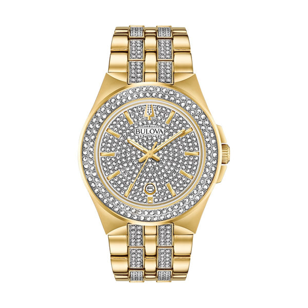 Bulova Crystal Collection Watch and Necklace Set. 98K102