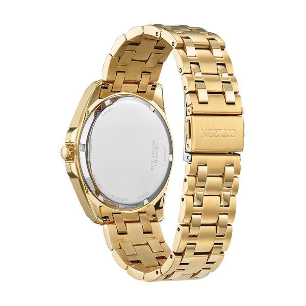 Citizen Peyten Watch with 41MM Champagne Dial and Goldtone Stainless Steel Bracelet. BM7532-54P