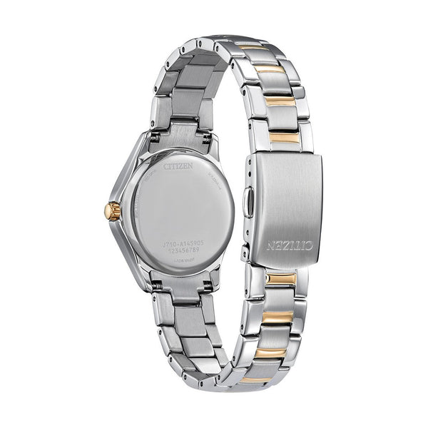 Citizen Crystal Accent 30MM Dial and Two-tone Stainless Steel Bracelet Watch. FE1146-71A