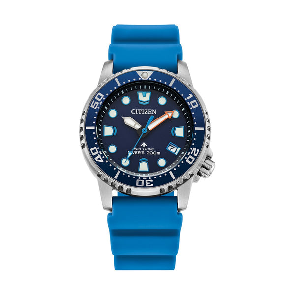 Citizen Promaster Dive with 37MM Case and Blue Polyurethane Strap. E02028-06L