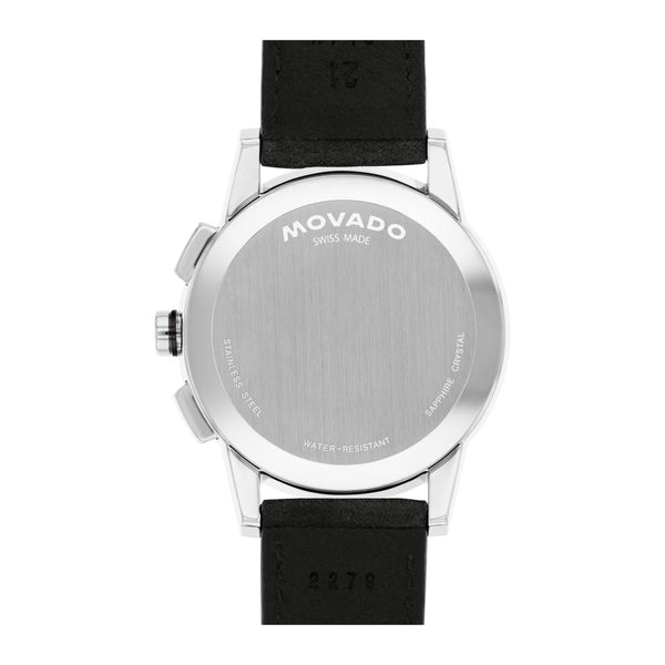 Movado Museum Sport 43MM Burgundy Chronograph Watch. 0607897