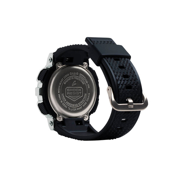 G-Shock Stainless Steel Case Black Resin Band GM-110 Series. GM110-1A