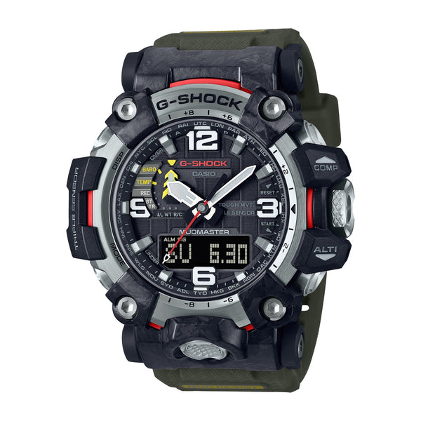 G-Shock with 61X54 MM Black Round Dial Resin Band Strap. GWG-2000-1A3. Comes with Free G-Shock Organizer Bag.