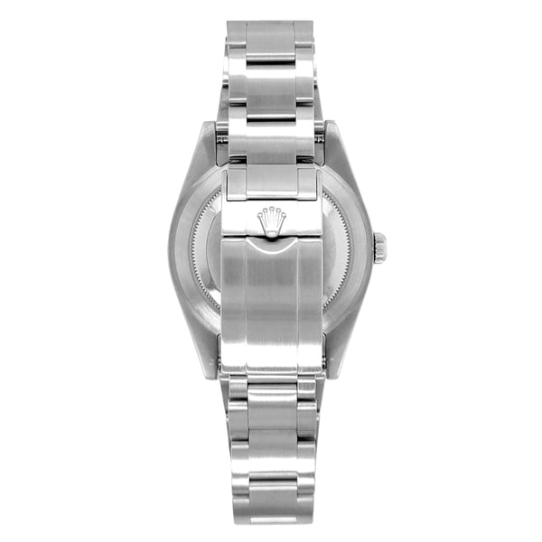 Certified Pre-Owned Rolex Silvertone Stainless Steel Oyster Perpetual Explore with 39X39 MM Black Round Dial. 214270