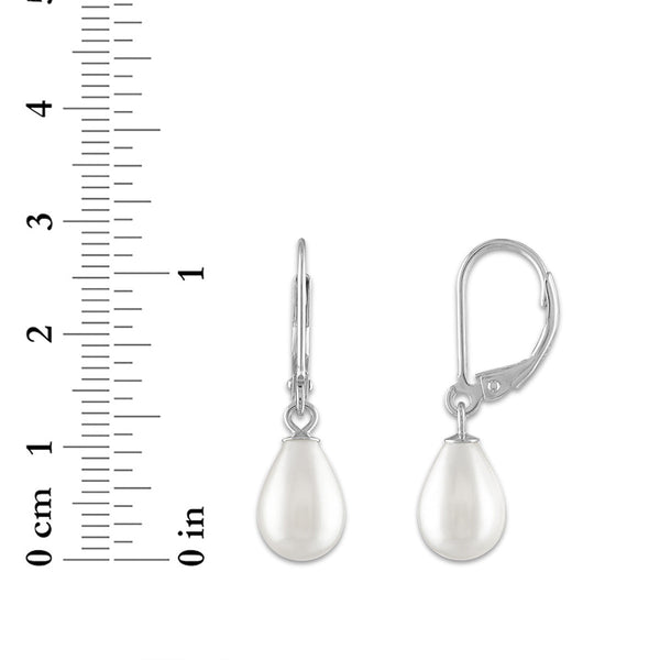 7MM Shell Pearl 3-Pair Earrings in Sterling Silver