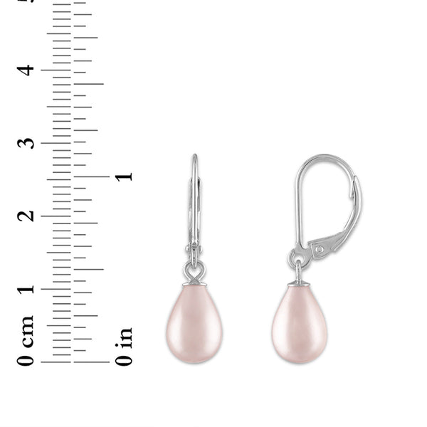 7MM Shell Pearl 3-Pair Earrings in Sterling Silver